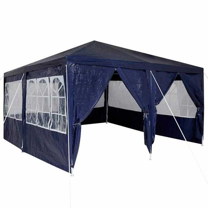 Tenda de Festa Azul e Branco 400x400x266 cm