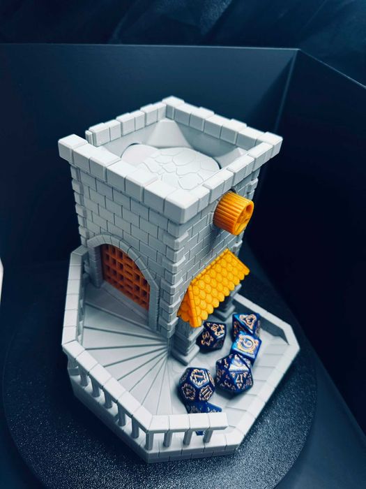 Castle Dice Tower with Tray