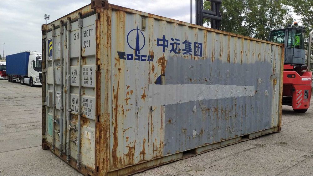 Kontenery morskie używane, 6 metrowe, 20 DV - SPRZEDAM / PZ