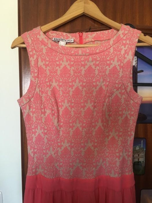 Vestido comprido cerimonia rosa Blanco