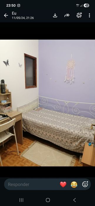 Cama de solteiro em ferro