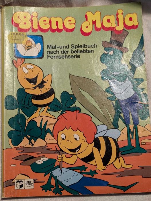 Kolorowanka Pszczółka Maja 1977 Biene