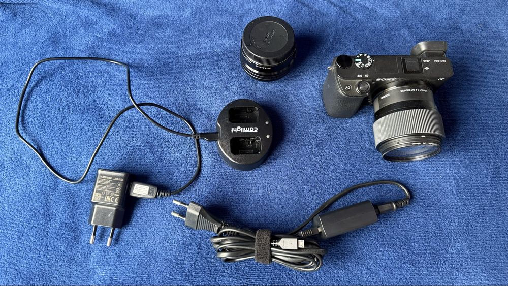 Aparat Sony A6300 + Sigma 55mm f/1.4