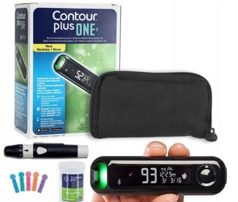 Glukometr Contour Plus One +200 pasków (4 opakowania)
