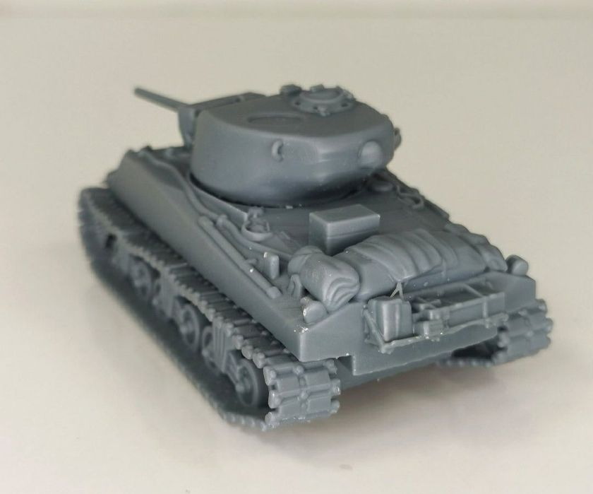 Czołg Sherman, Bolt Action, druk 3D.