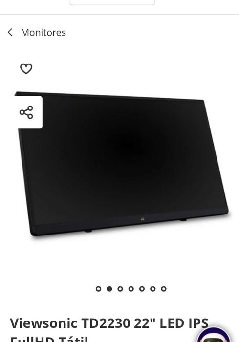 Monitor Touch tátil novo na caixa selado de 22 polegadas  novo