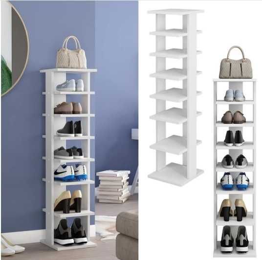 Szafka na buty biała 8 półek Vicco Timo