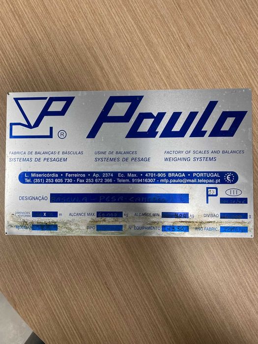 Balança / Báscula - 60 Ton.