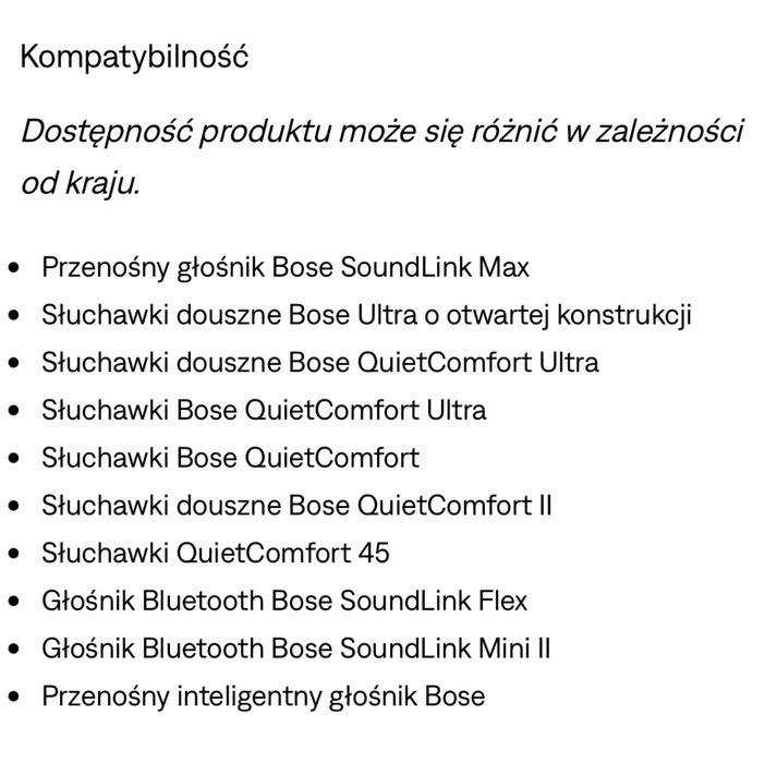 BOSE zasilacz podróżny USB-C okazja