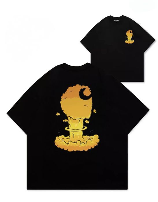Футболки Carhartt Logo унисекс кархарт тишка чирная Новинки