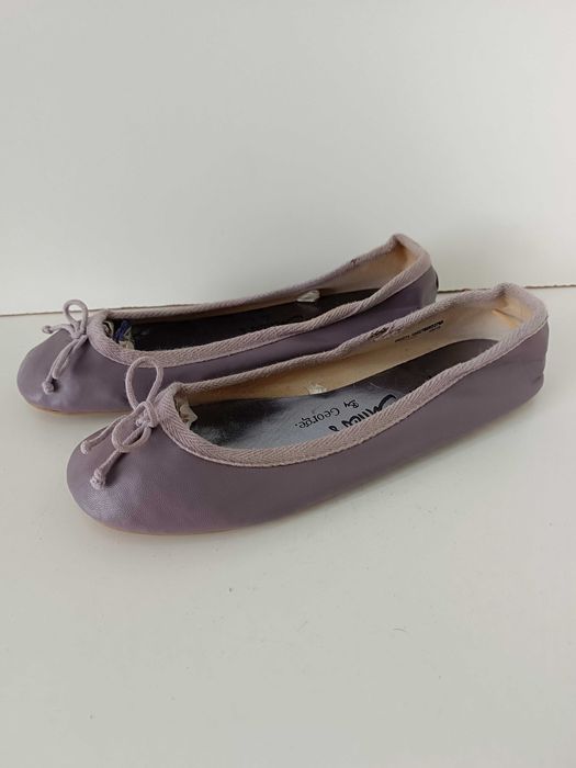 р 6 / 38-39 устілка 25,5 см лілові туфлі легкі балетки George