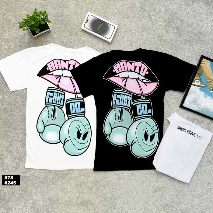 Cotton 100% » Новая Футболка MANTO x Panku » Биг Лого Принт » XS-XXL