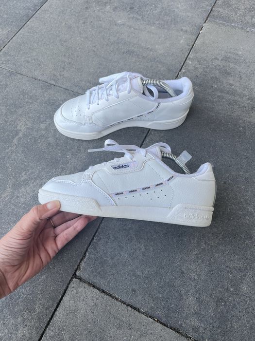 Adidas r. 35 Continental buty sneakersy biale adidasy skorzane