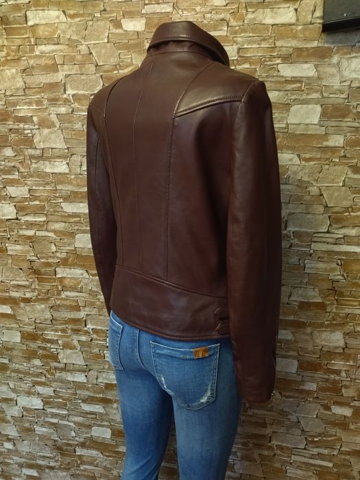 Нова!Шкіряна куртка косуха,авіатор,шкіряна курточка,косуха,Mango,44р