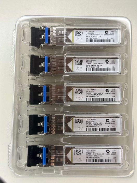 Cisco SFP Mini-GBIC Transceiver Module Ethernet Gigabit novos e usados