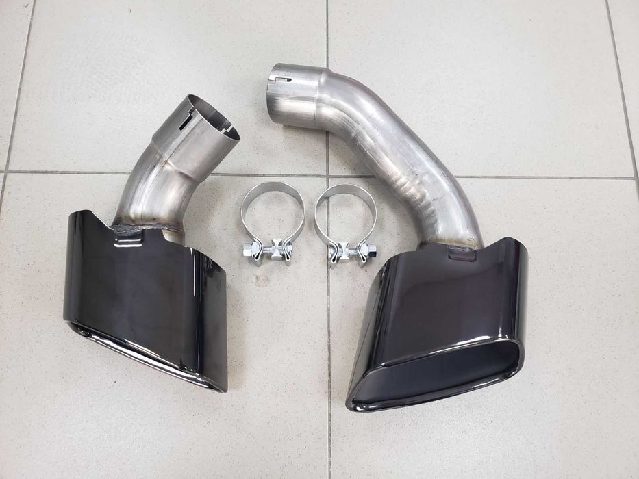 насадки выхлоп глушитель BMW X5 F15 13-18г насадки звич. бам. Черные