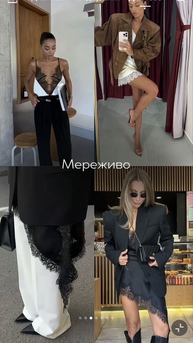 Нова чорна сукня комбінація Zara S