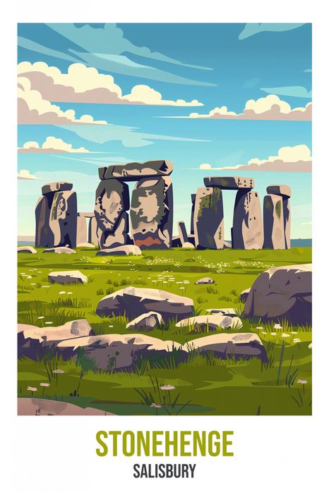 Plakat 40x60cm Stonehenge