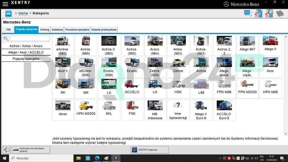 ZESTAW MB STAR Diagnostyka Serwisowa Mercedes Benz INT+Laptop