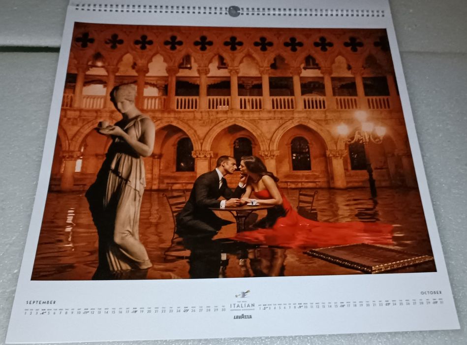 Antigos calendários Lavazza de 2011 fotografias de Mark Seliger