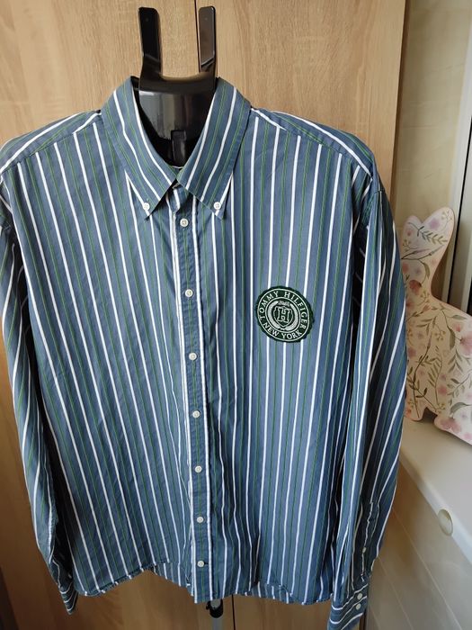Чоловіча сорочка Tommy Hilfiger XXL в смужку