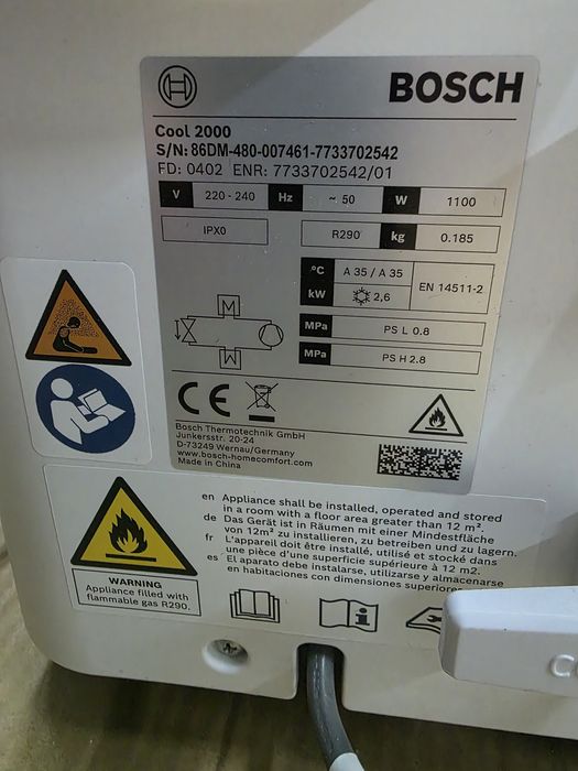 Bosch Cool 2000 Klimatyzator przenośny 3w 1  Kamper  - dom