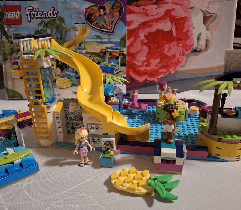 Klocki lego friends 41374 impreza Andrei na basenie
