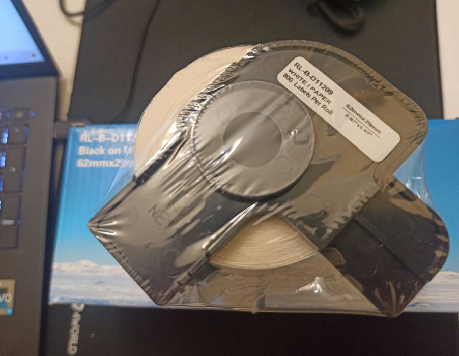 Pack de etiquetas DK-11209 (3 rolos) e fitas Dymo