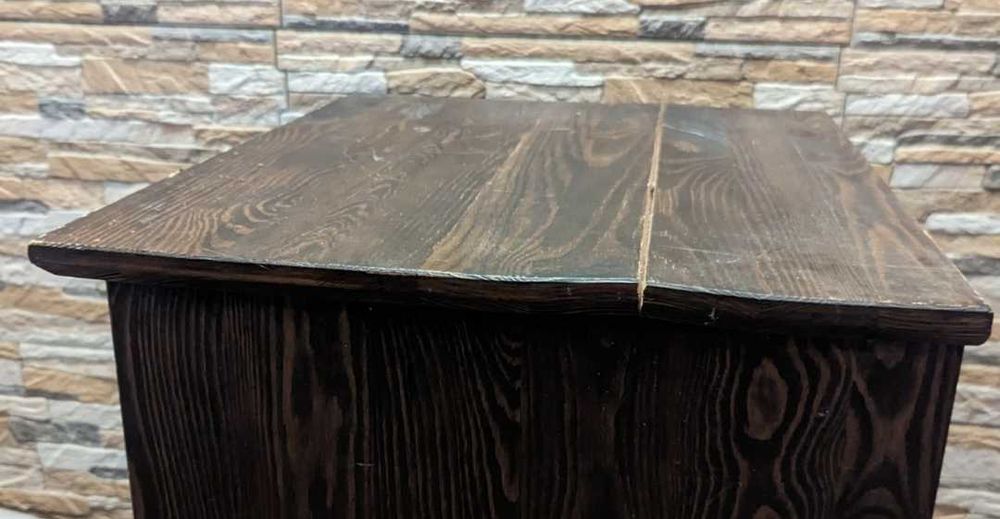 Szafka z szufladą nocna lite drewno brązowa Ikea