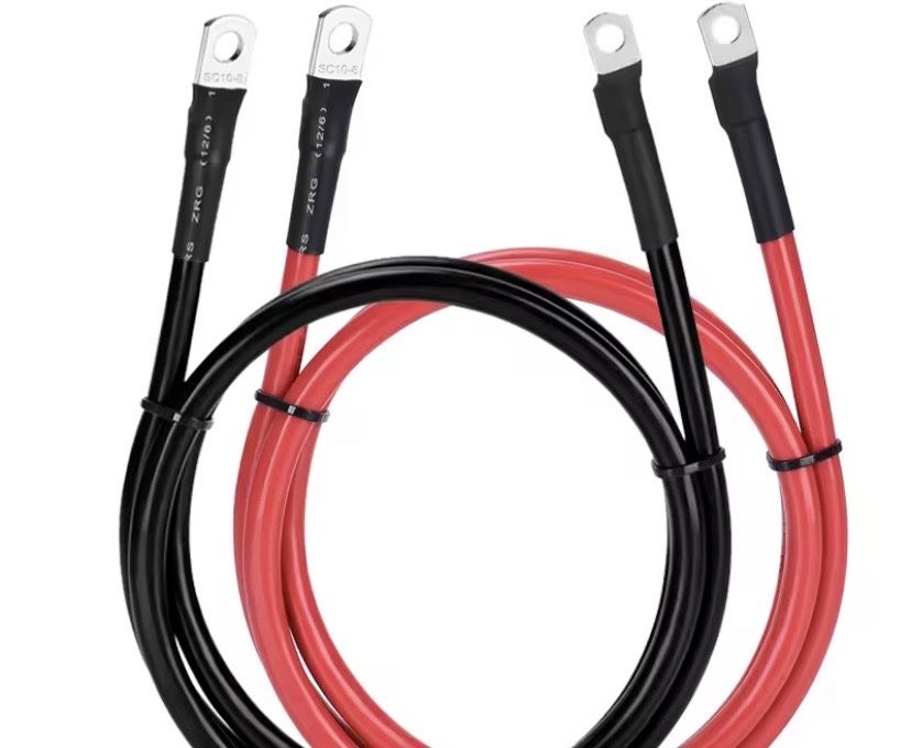 Кабель силовий для акумулятора та інвертора. Провід силовий, мідний.