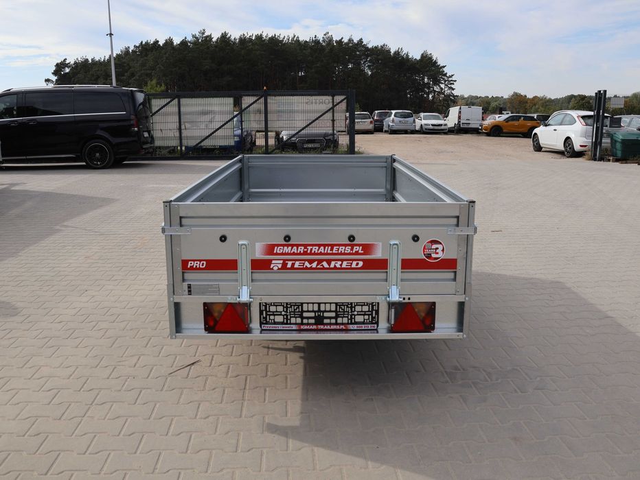TEMARED PRO 2612 przyczepa lekka 264x126 cm 1 oś DMC 750 kg kat. B