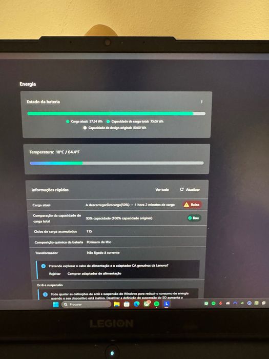 Lenovo Legion 5 15ITH6H – Alto Desempenho para Gaming e Trabalho
