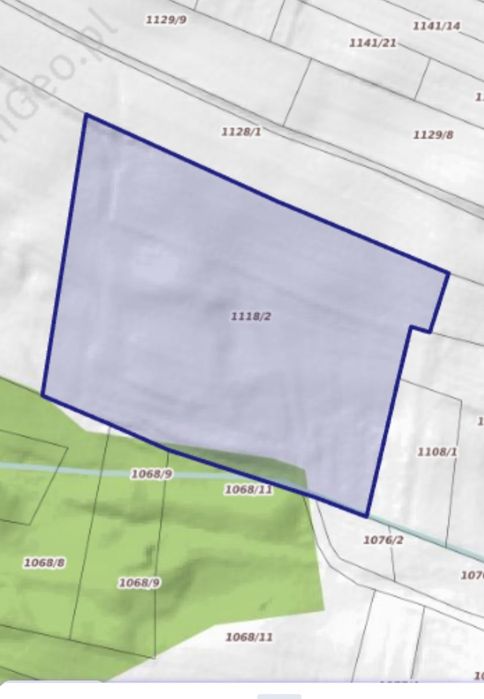 Działka 1,04 ha Nienadowa | widokowa | inwestycyjna | Podkarpackie