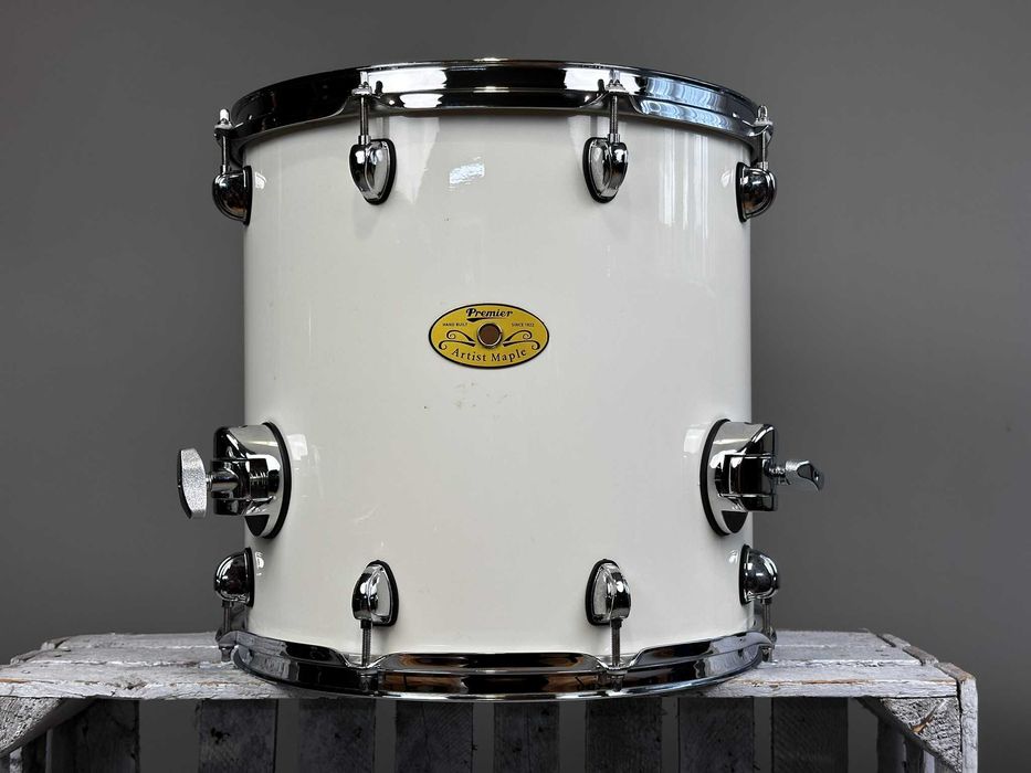 Premier Artist Maple 14"x14" Floor Tom | White Lacquer
