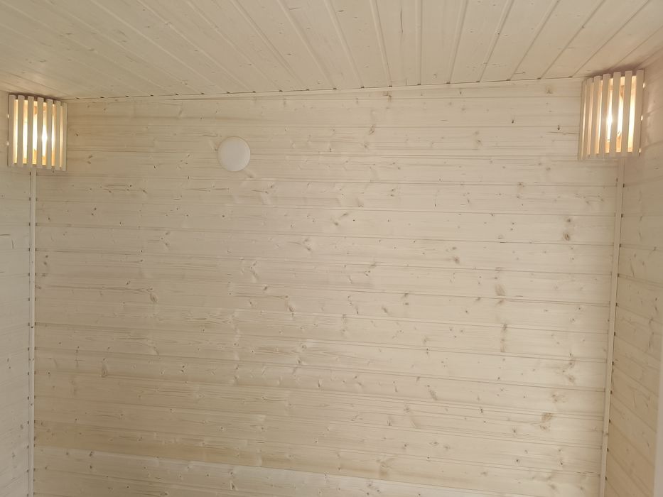 Sauna ogrodowa z miejscem na jakuz zi