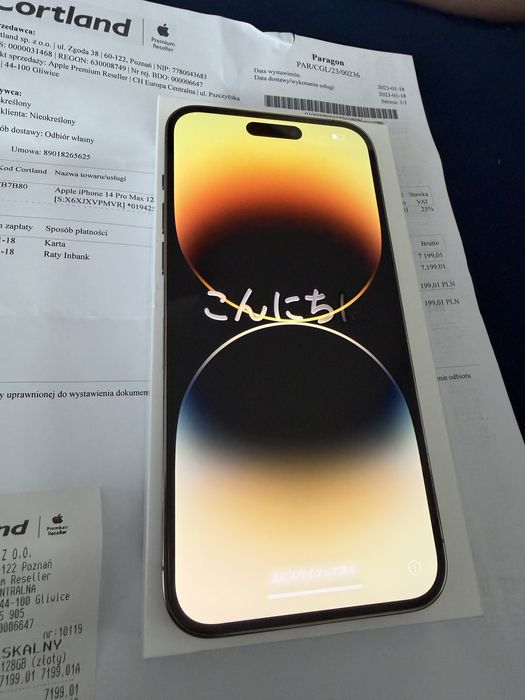 Sprzedam iPhone 14 Pro Max 128 GB GOLD