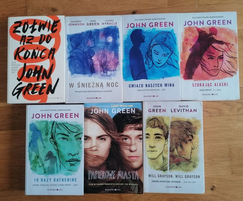 Zestaw książek John Green - 7 sztuk