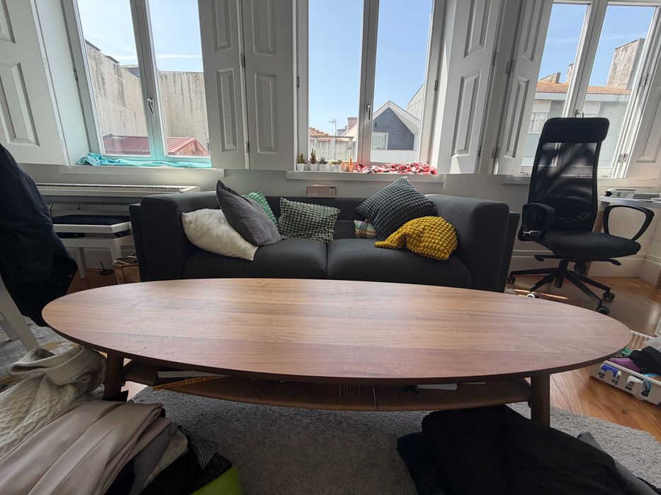 Ikea Wooden Long Coffee Table
