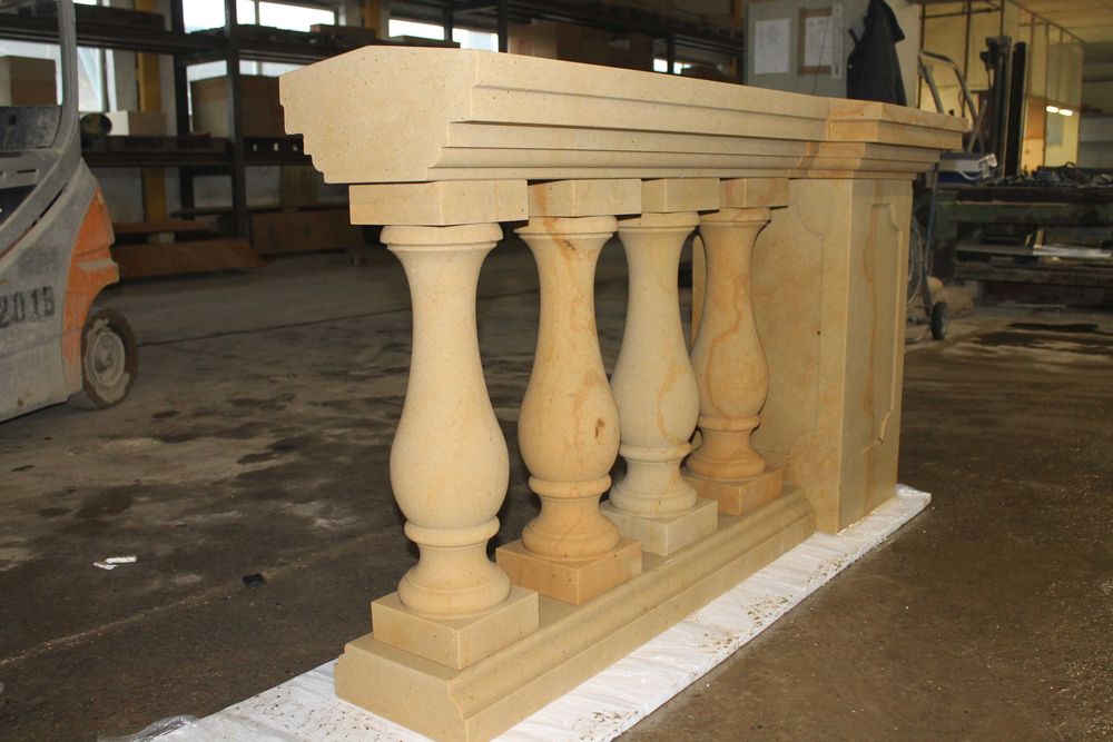 72. Tralka z piaskowca B01 | 68×18×18 cm | Balustrada kamienna |