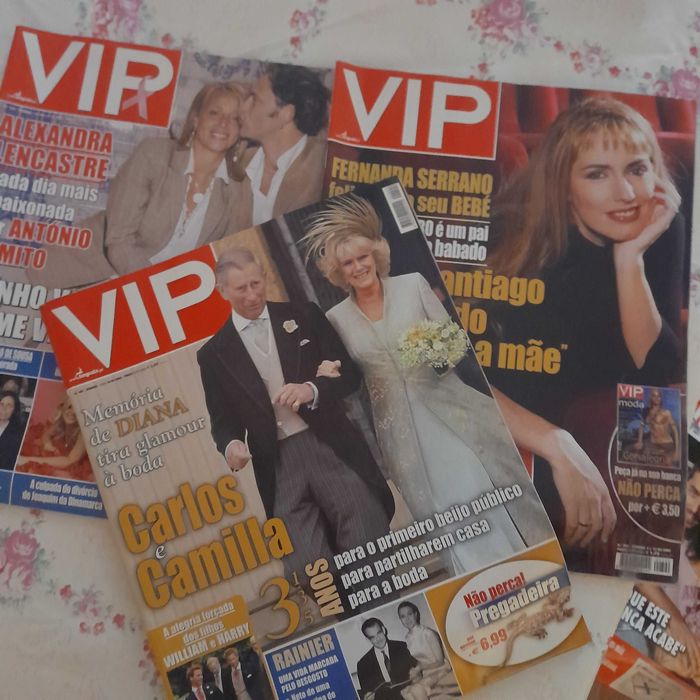 Revistas GENTE, CARAS, VIP e outras anos 70  a 2000
