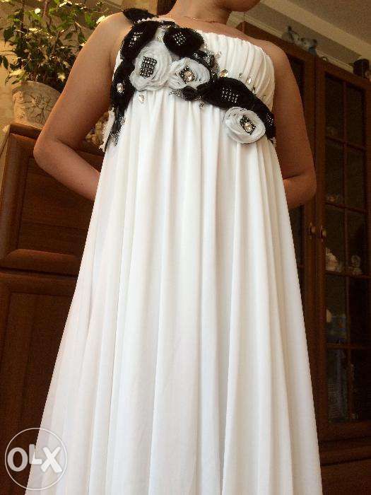 Выпускное платье с камнями Swarovski