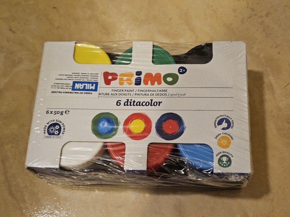 Zestaw farby i ciastolina