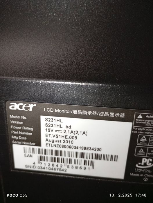 Monitor Acer xxxxxx
