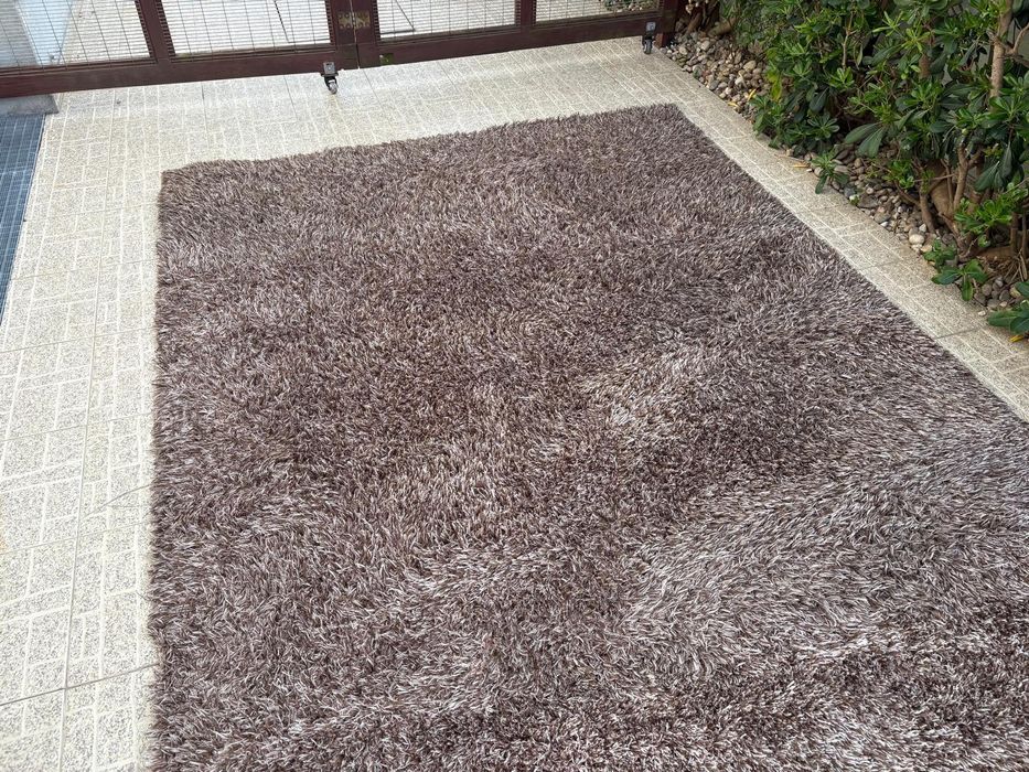 Tapete / carpete castanho/bege 1.90 x 2.95m
