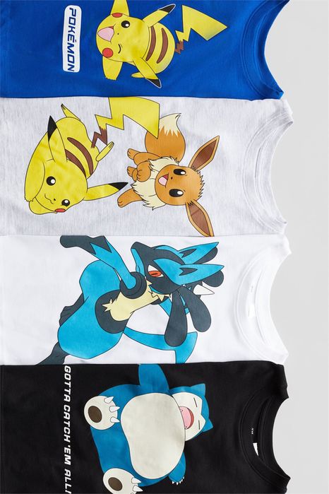 Комплект футболок pokemon H&M