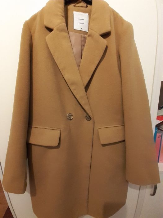 Płaszcz płaszczyk brąz camel hit nowy