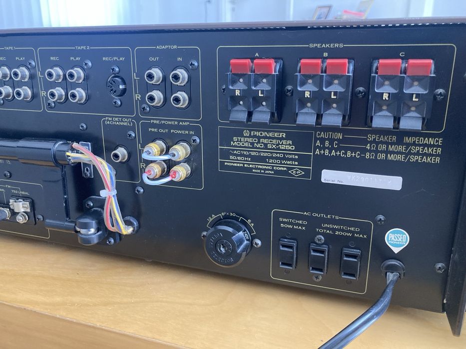 Pioneer SX 1250 amplituner, wzmacniacz