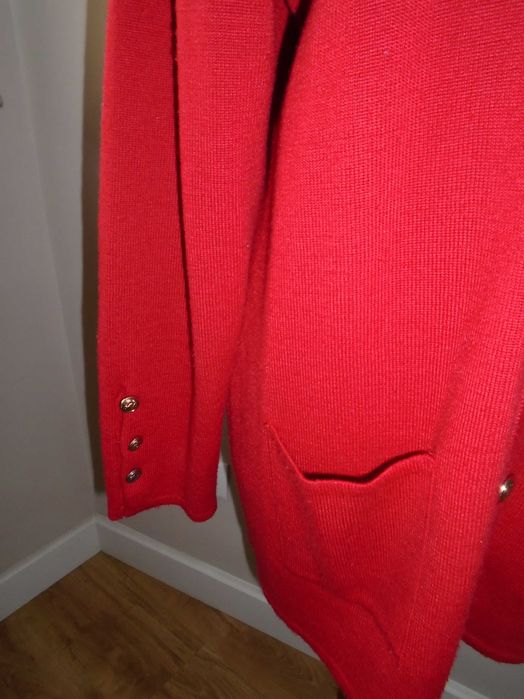 Casaco vermelho oversize