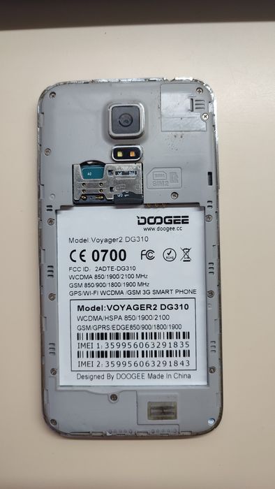 Телефон doogee voyager 2 dg310 на запчасти в нашем состояние