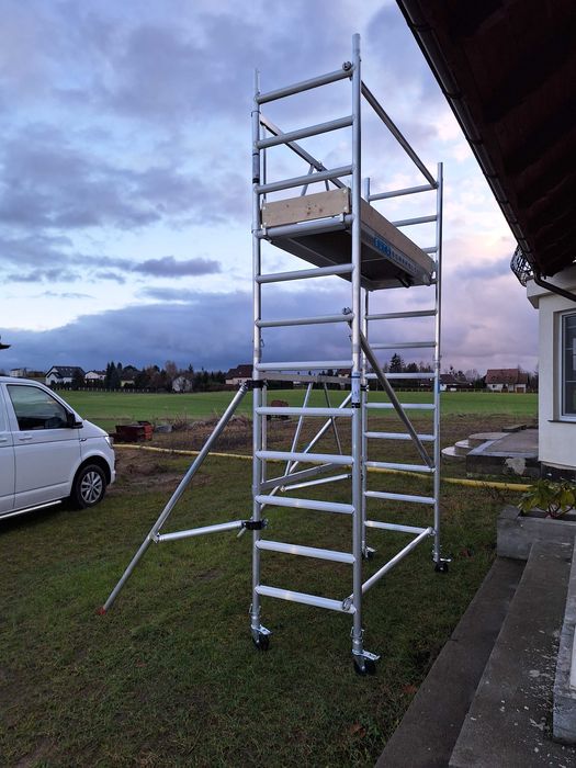 Rusztowanie Aluminiowe EUROSCAFFOLD 5 m robocze.